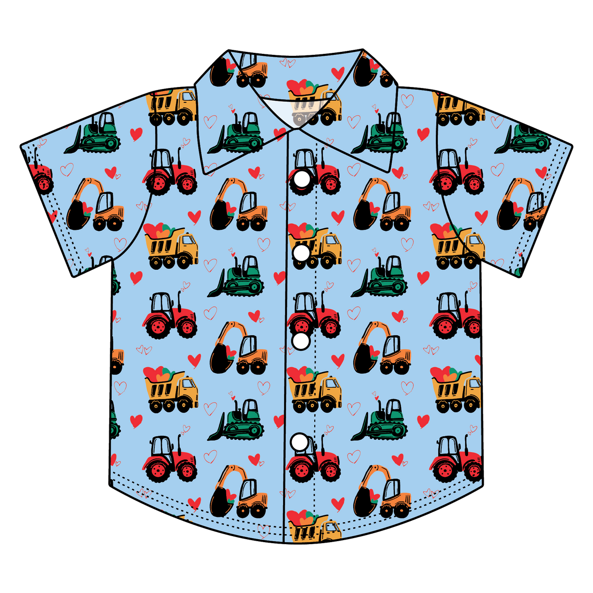 Valentine Diggers Bamboo Button Down Tee (pre-order)