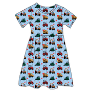 Valentine Diggers Bamboo Ruffle Spin Dress (pre-order)