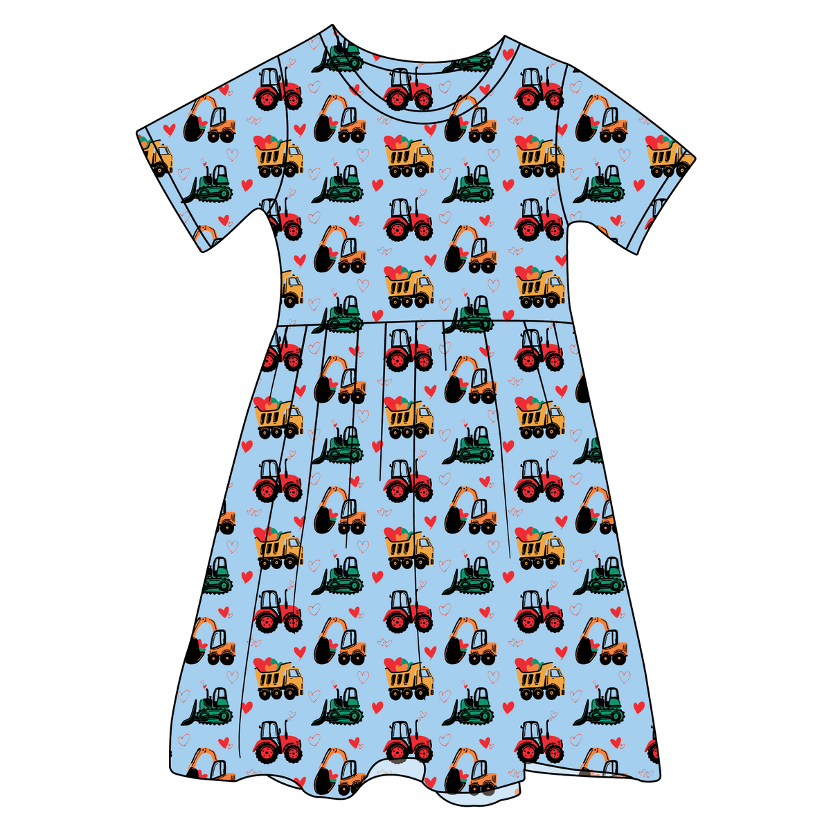 Valentine Diggers Bamboo Ruffle Spin Dress (pre-order)