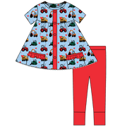 Valentine Diggers Bamboo Short Sleeve Tunic + Legging Set (pre-order)