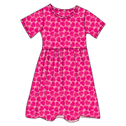 Valentine Hearts Bamboo Ruffle Spin Dress (pre-order)