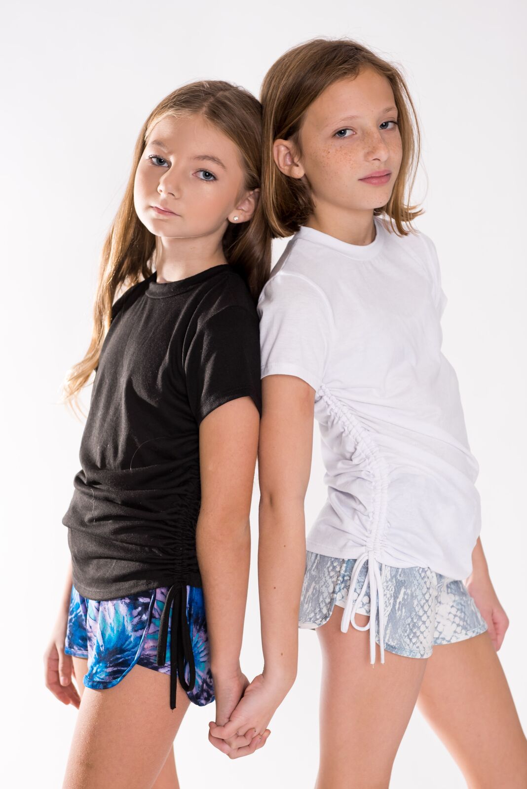 Tweenstyle Shorts, Blue Tie Dye