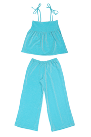 Vera Set Lurex Sky