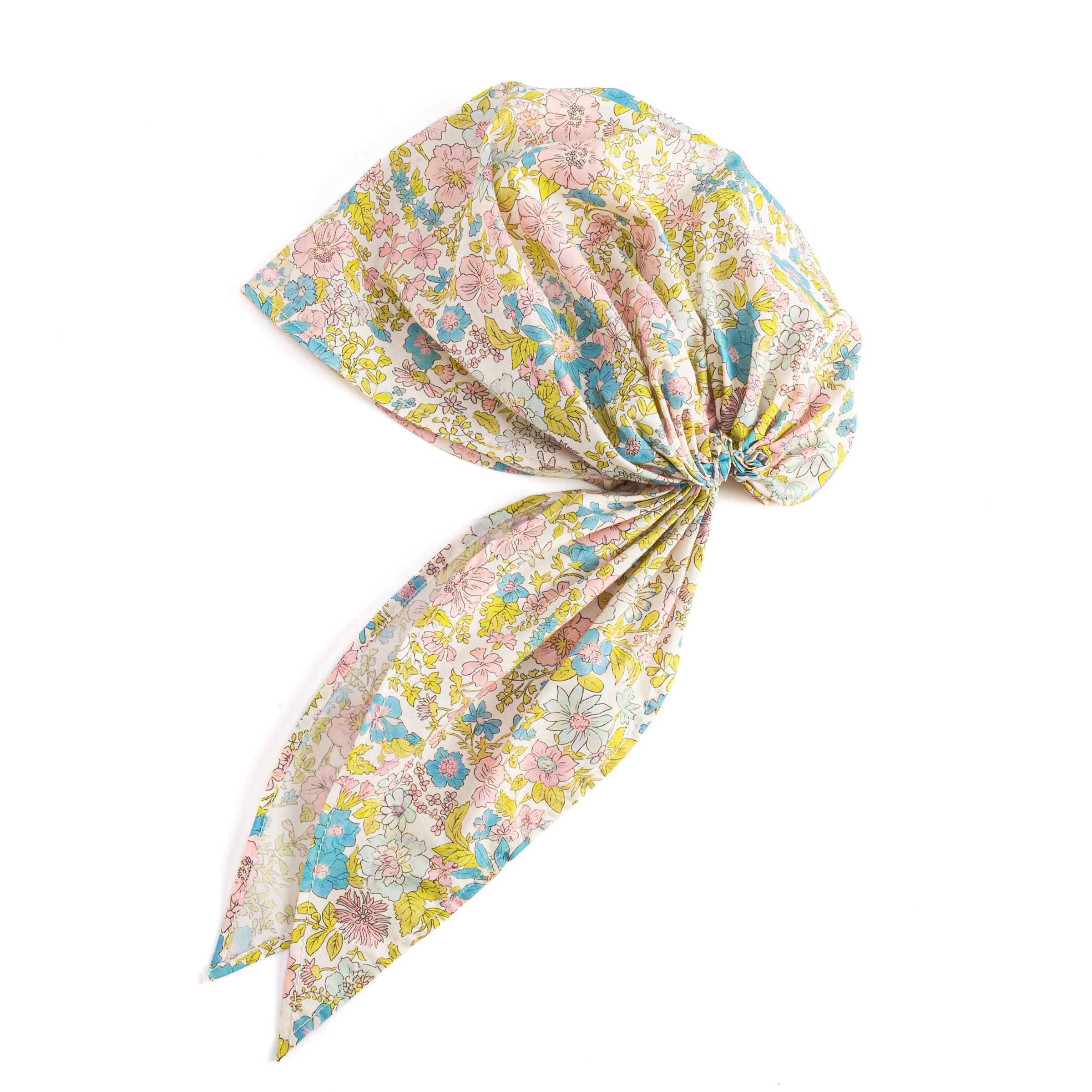 Girls Pre-tied Hair Bandana Scarf - Kids Age 3-8 Y- Vintage Floral