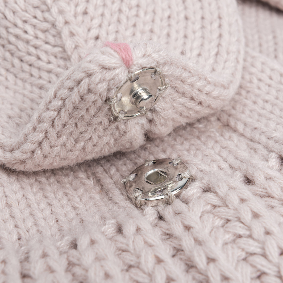 Soft Bunny Knitted Winter Neck Scarf- (children Age 4/5-12yr)- Oat Beige, Unisex