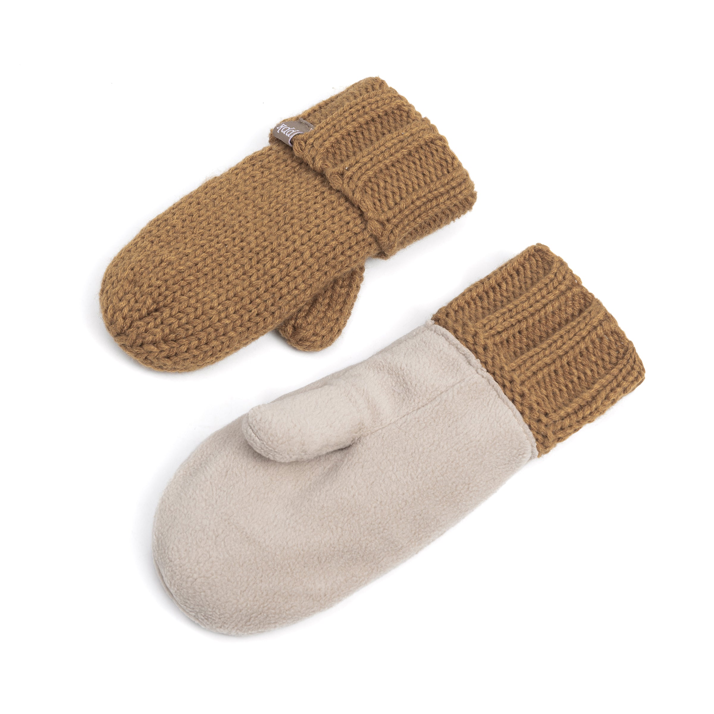 Kids Knitted Mittens With Fleece-lined Interior - Cold Weather Basics - Boys 1-12 Y