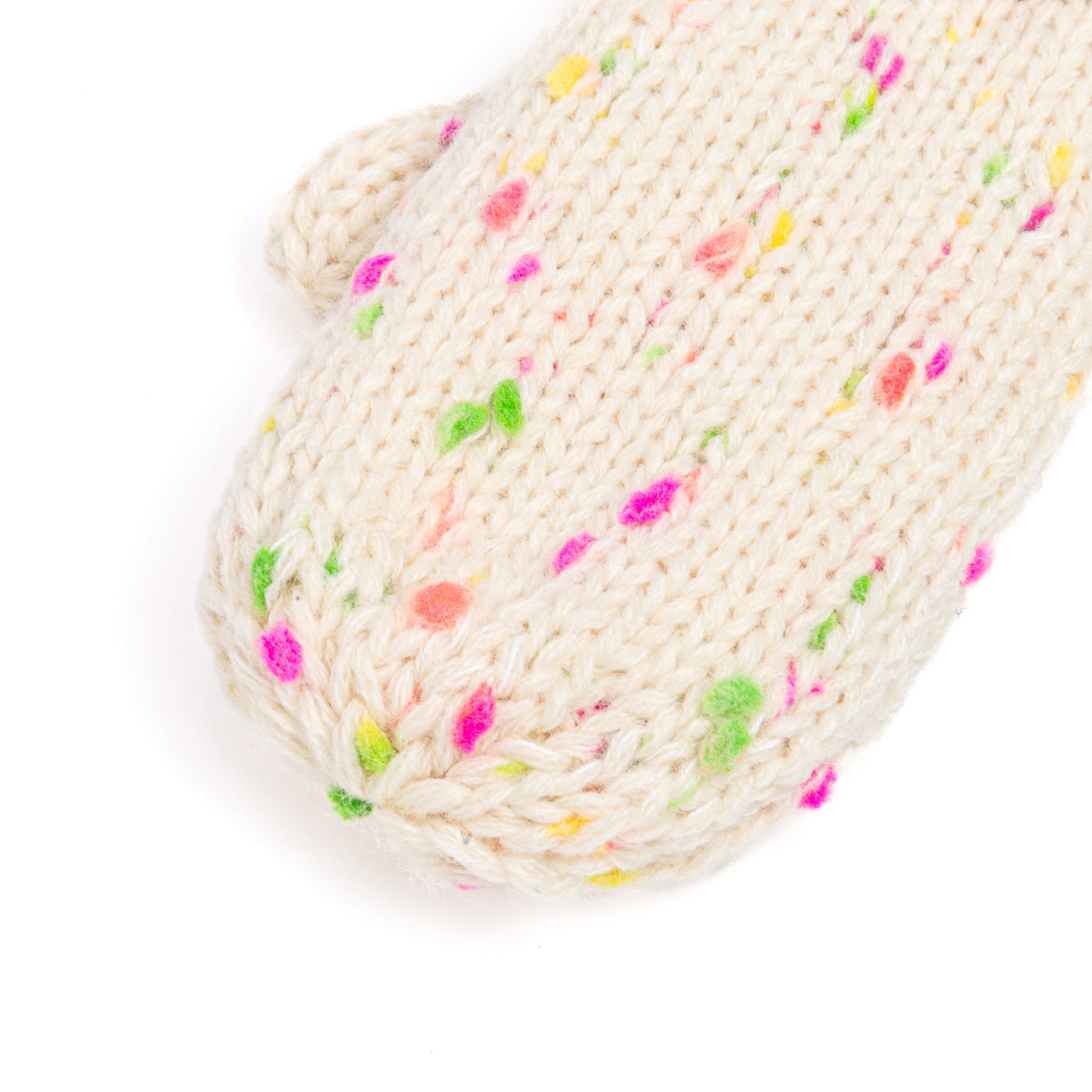 Girls Fun Speckled Knit Mittens For Kids All Ages 1-12 Years, Premium Quality, Fleece-lined Cold Weather Essential