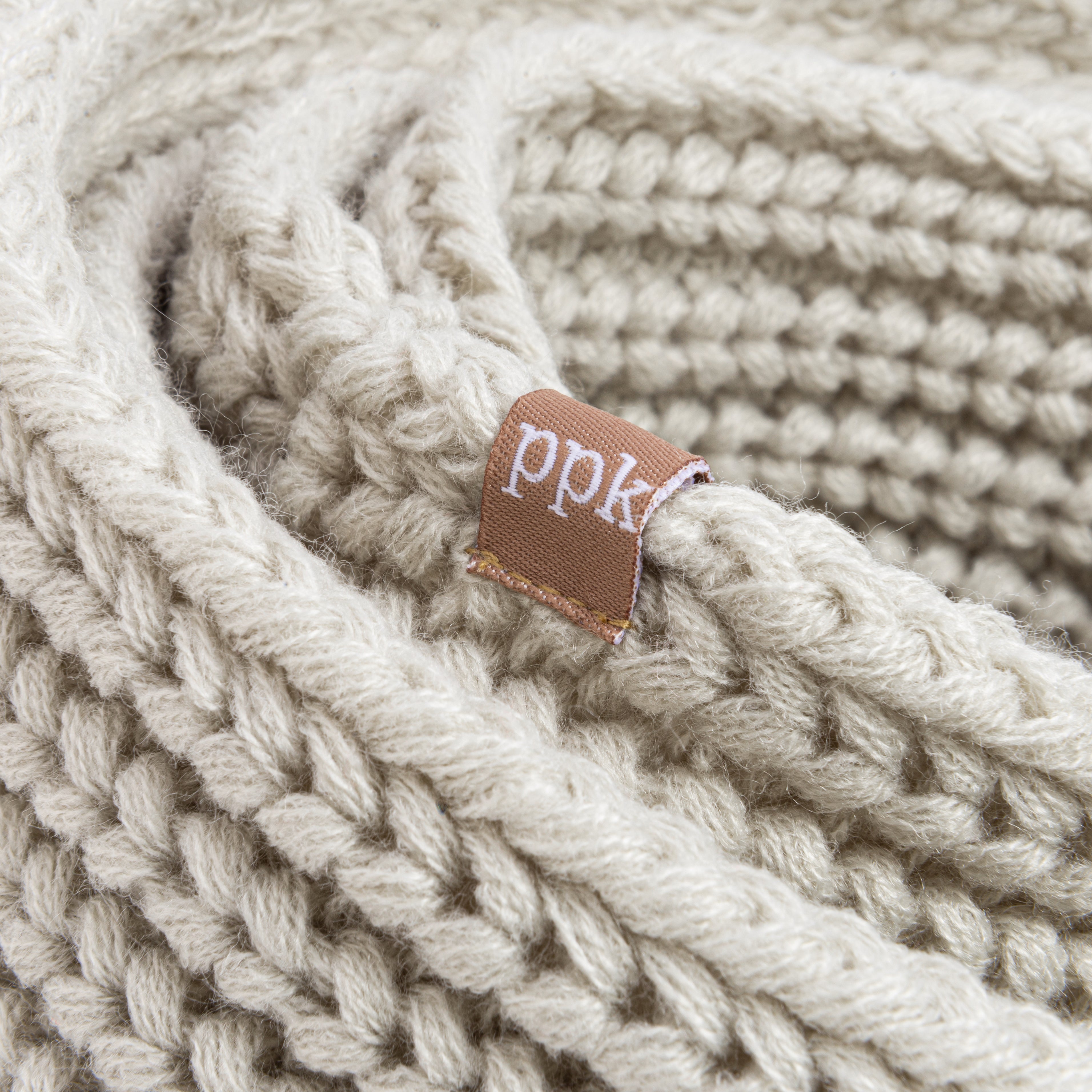 Kids Knitted Infinity Scarf - Heather Grey - One Size