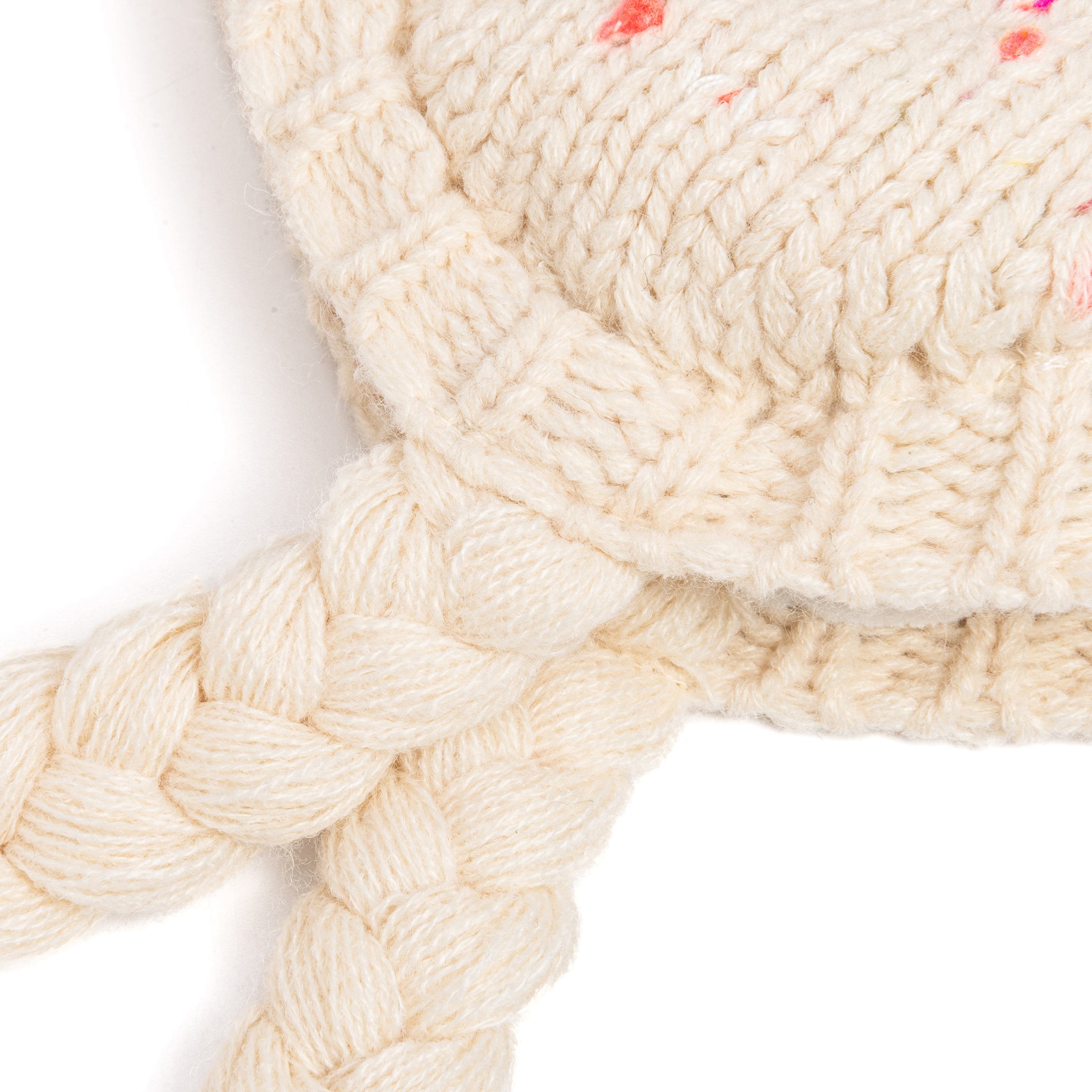 Girls Warm Knit Earflap Hat, Fleece Lined Cold-weather Essential For Kids 1-12 Years