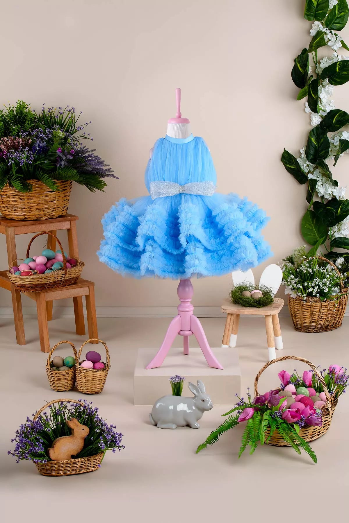 Vanessa Baby Blue Party Dress