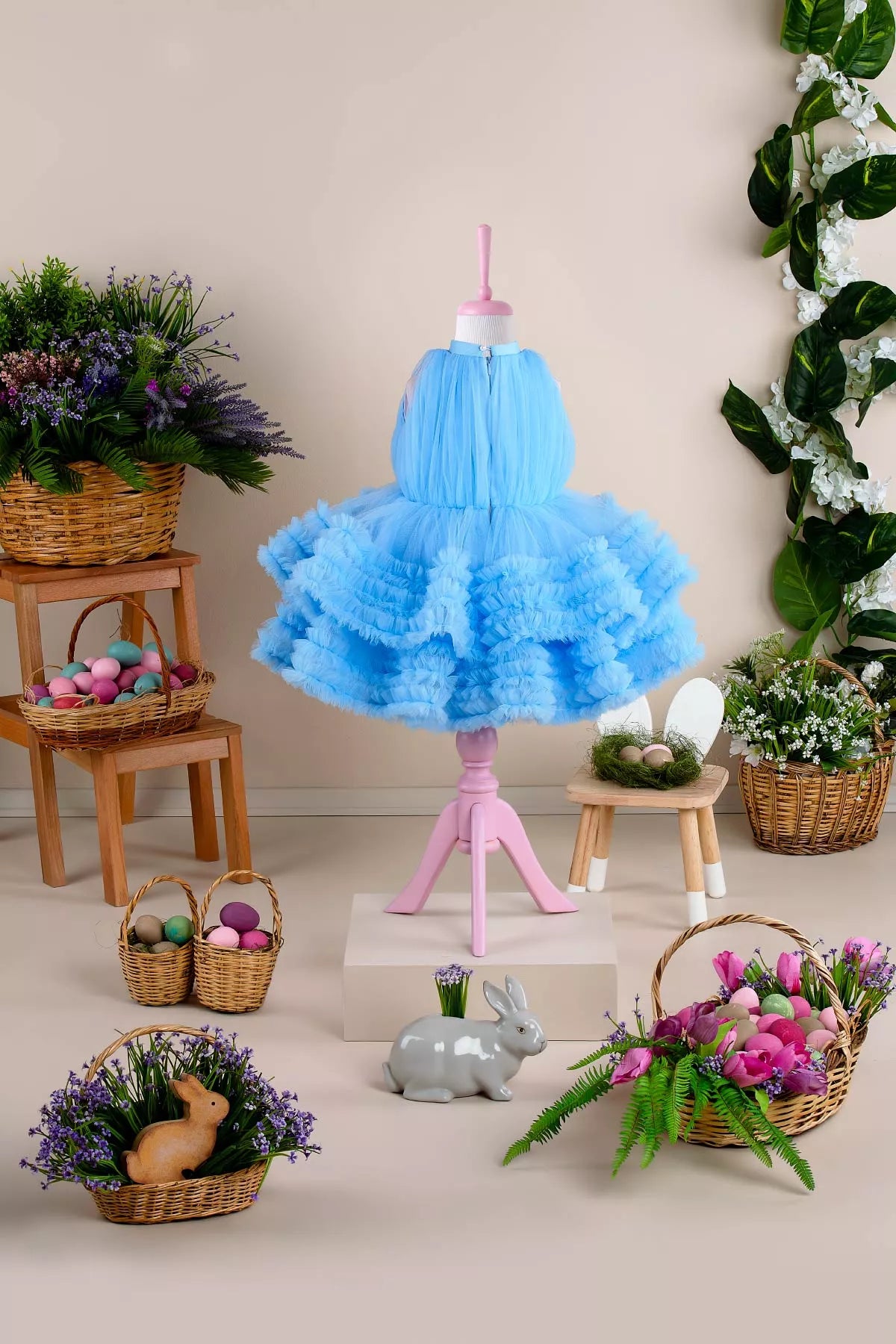 Vanessa Baby Blue Party Dress