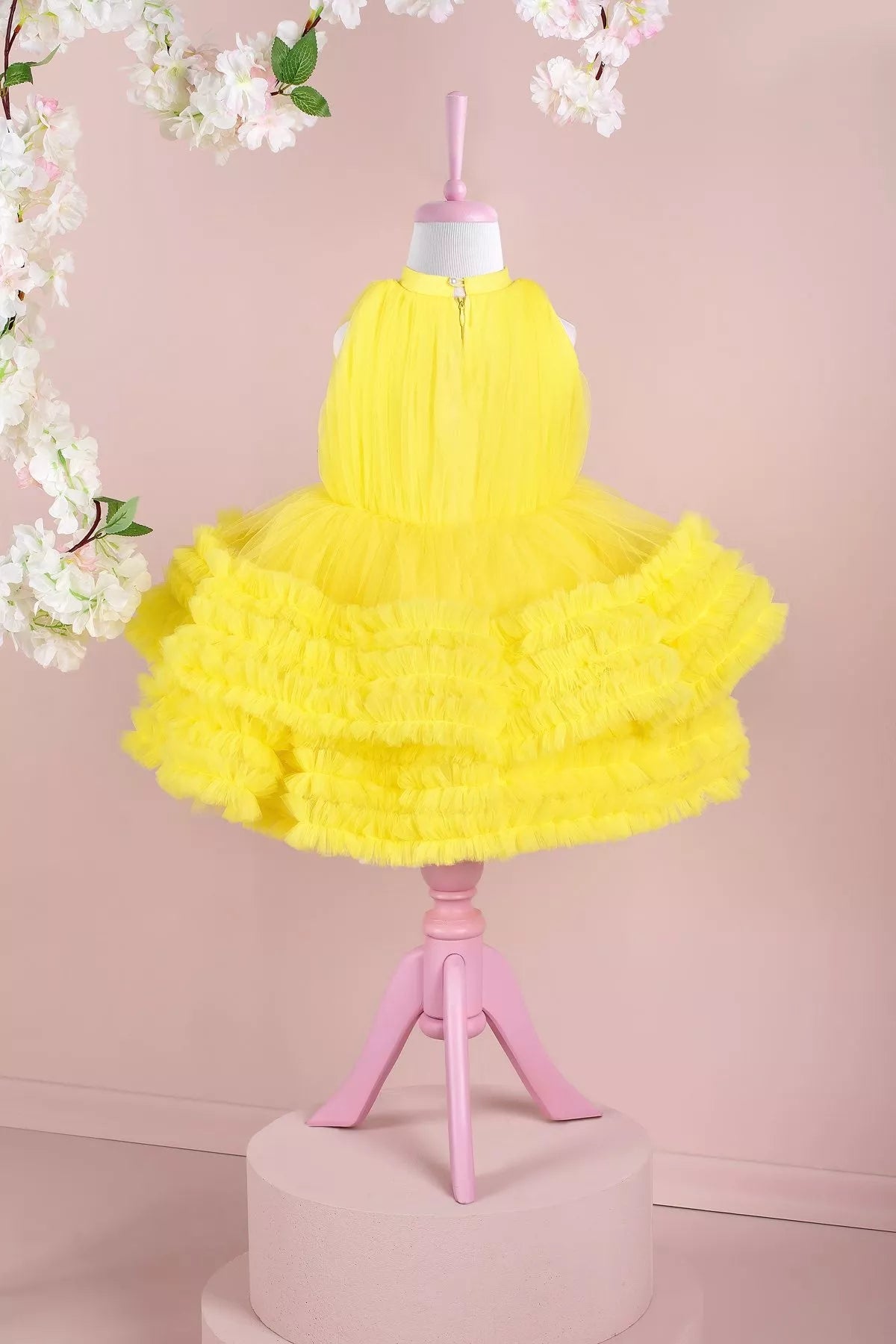 Vanessa Yellow Party Dress