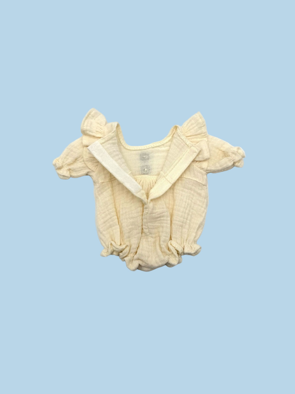 Minikane Doll Clothes | Doll Muslin Romper - Vanilla Cream (11" & 13" Dolls)