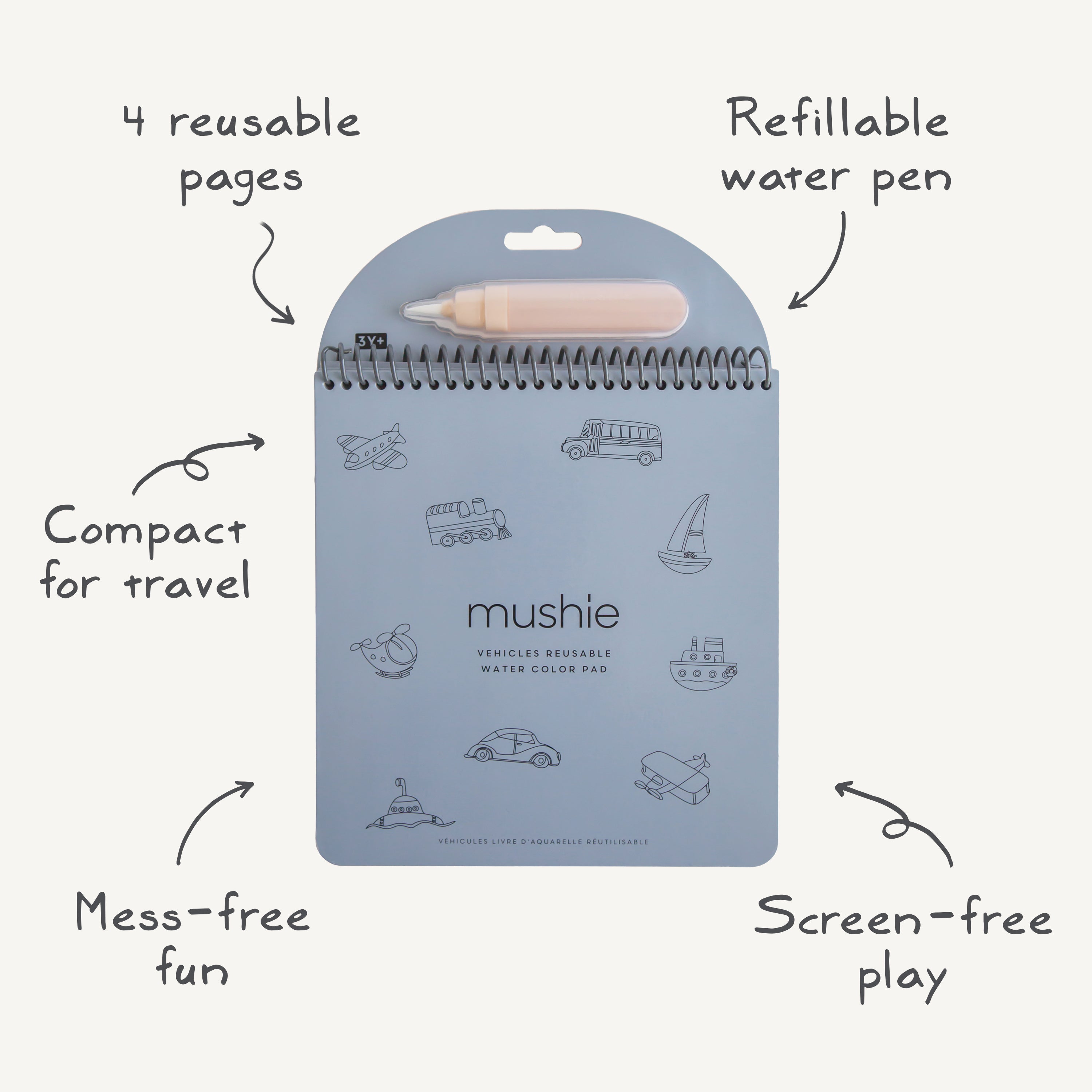 Fairies Reusable Water Color Pad