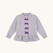 Velvet Bow Cardigan