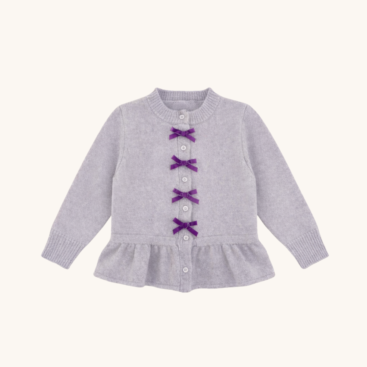 Velvet Bow Cardigan
