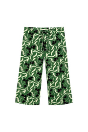 Veronica Floral Mini Drawstring Wide Leg Pant
