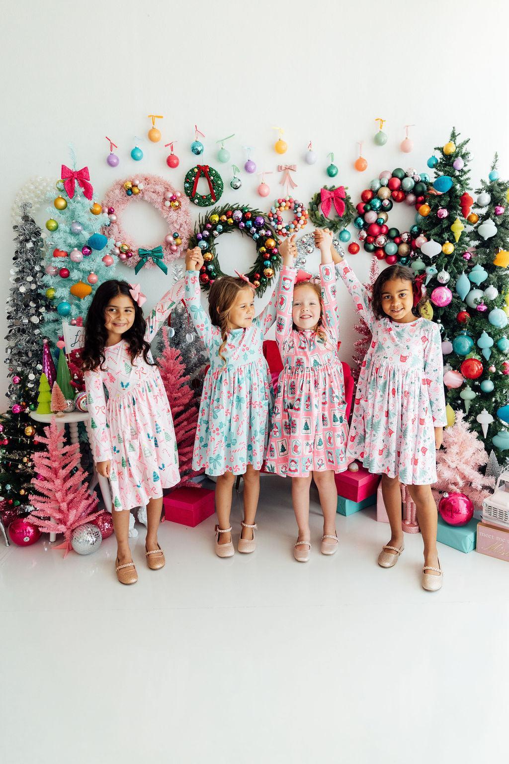 Dear Santa L/s Pocket Twirl Dress