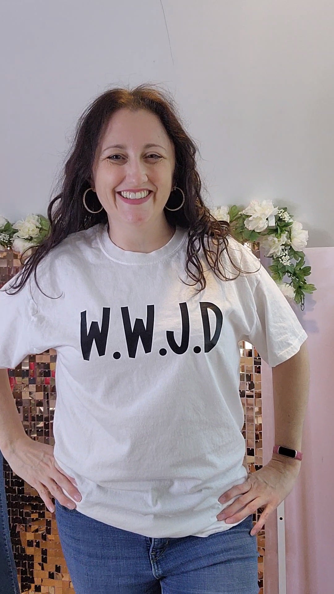 Pre-order- W.w.j.d-  Big Bold Letters- Handmade