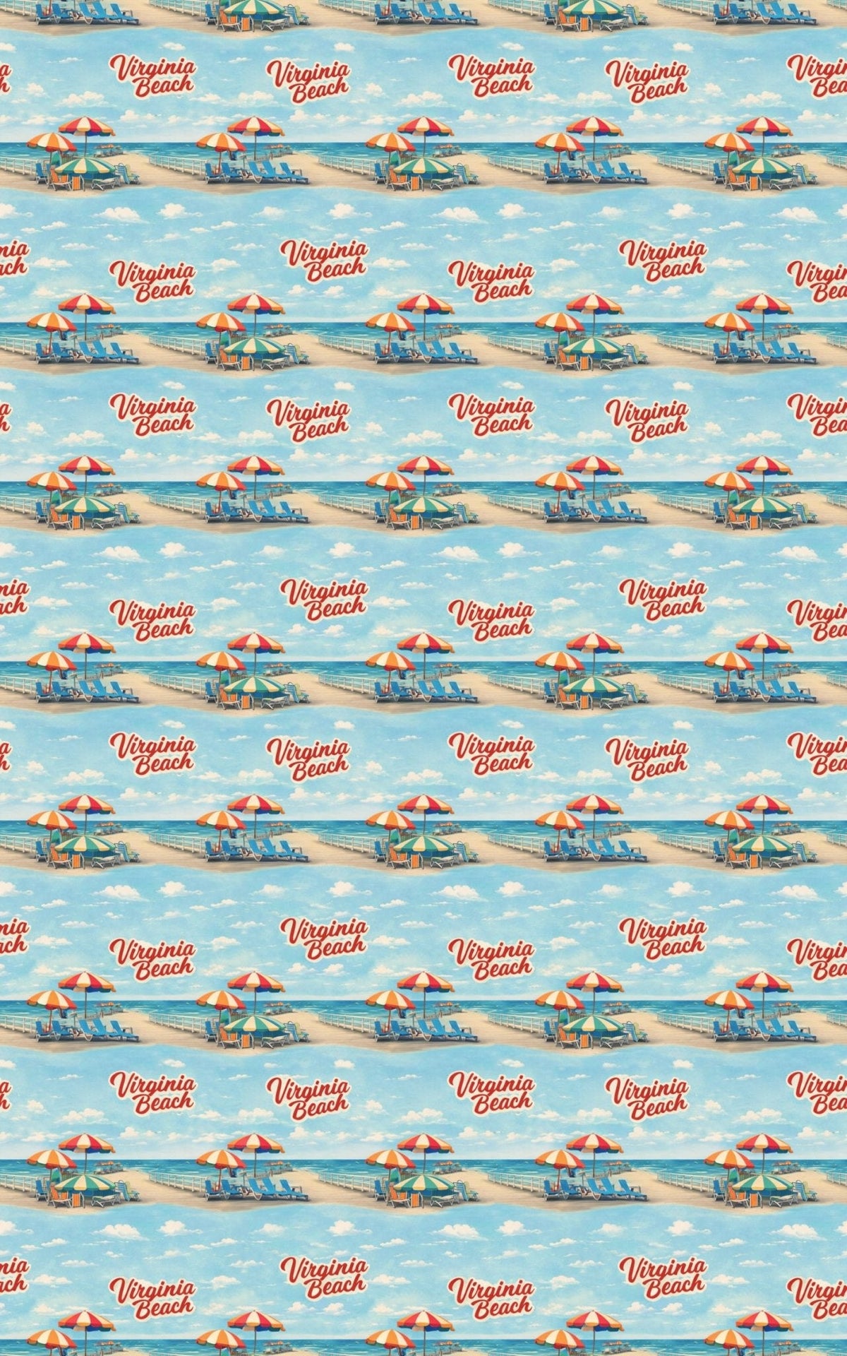 Virginia Beach Shoreline Wrapping Paper