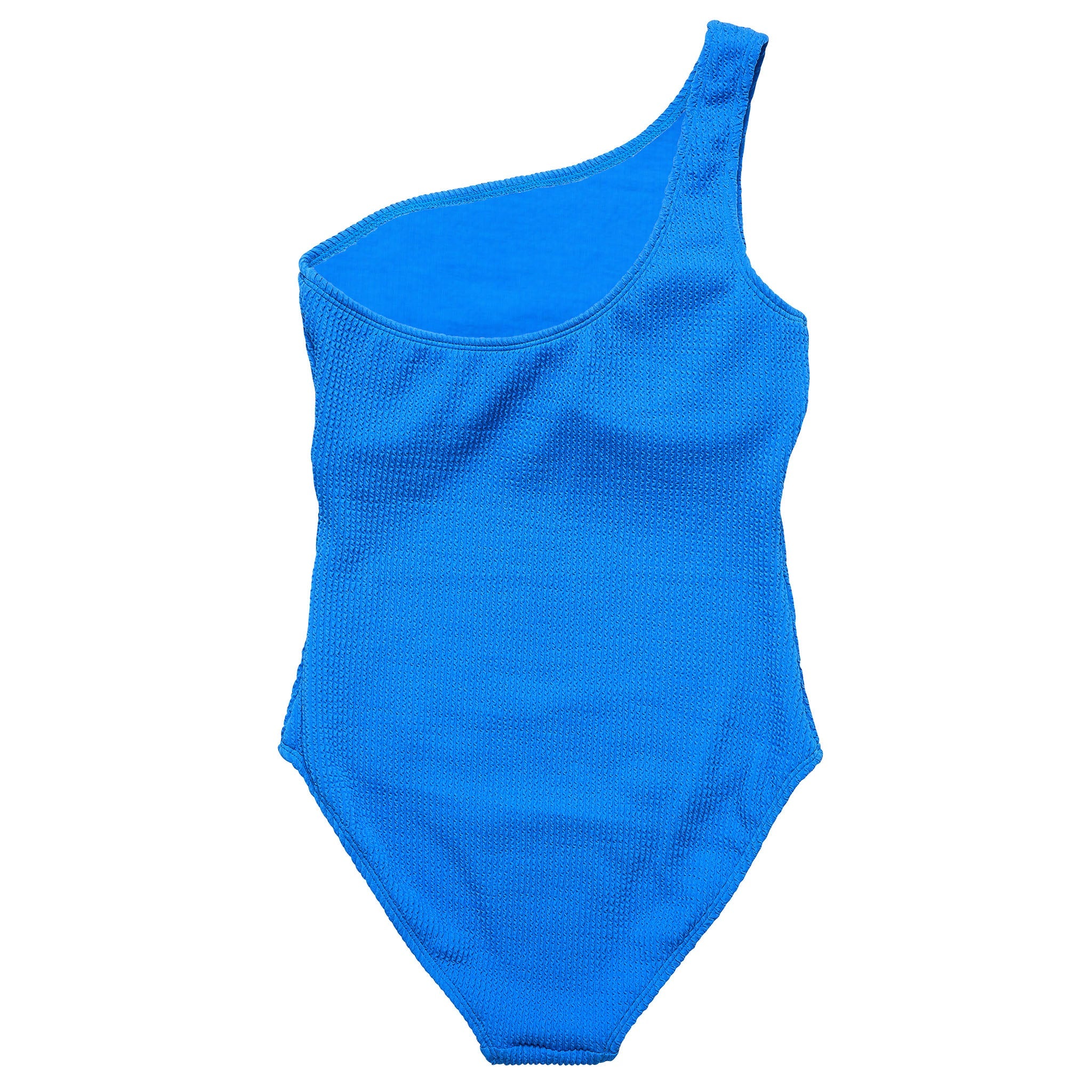 Marine Blue One Shoulder Swimsuit Womens