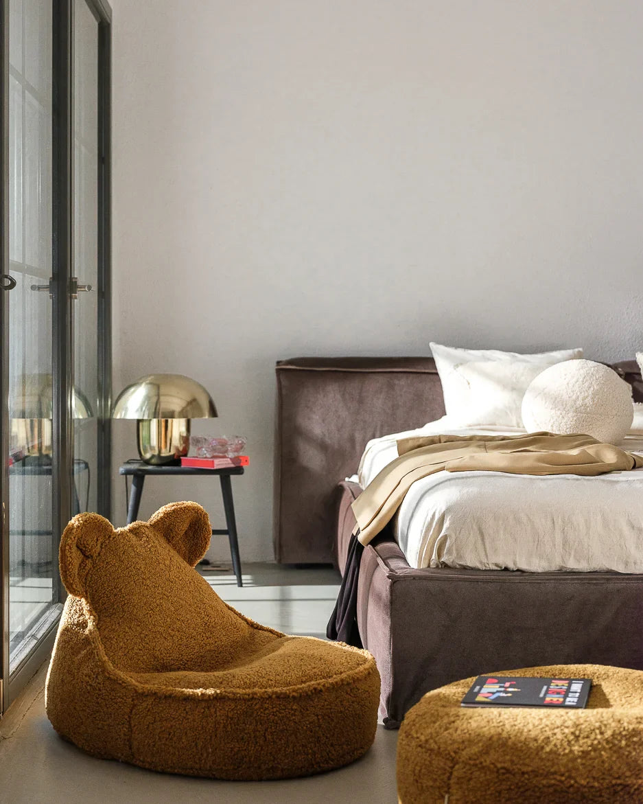 Maple Bear Beanbag And Ottoman Set