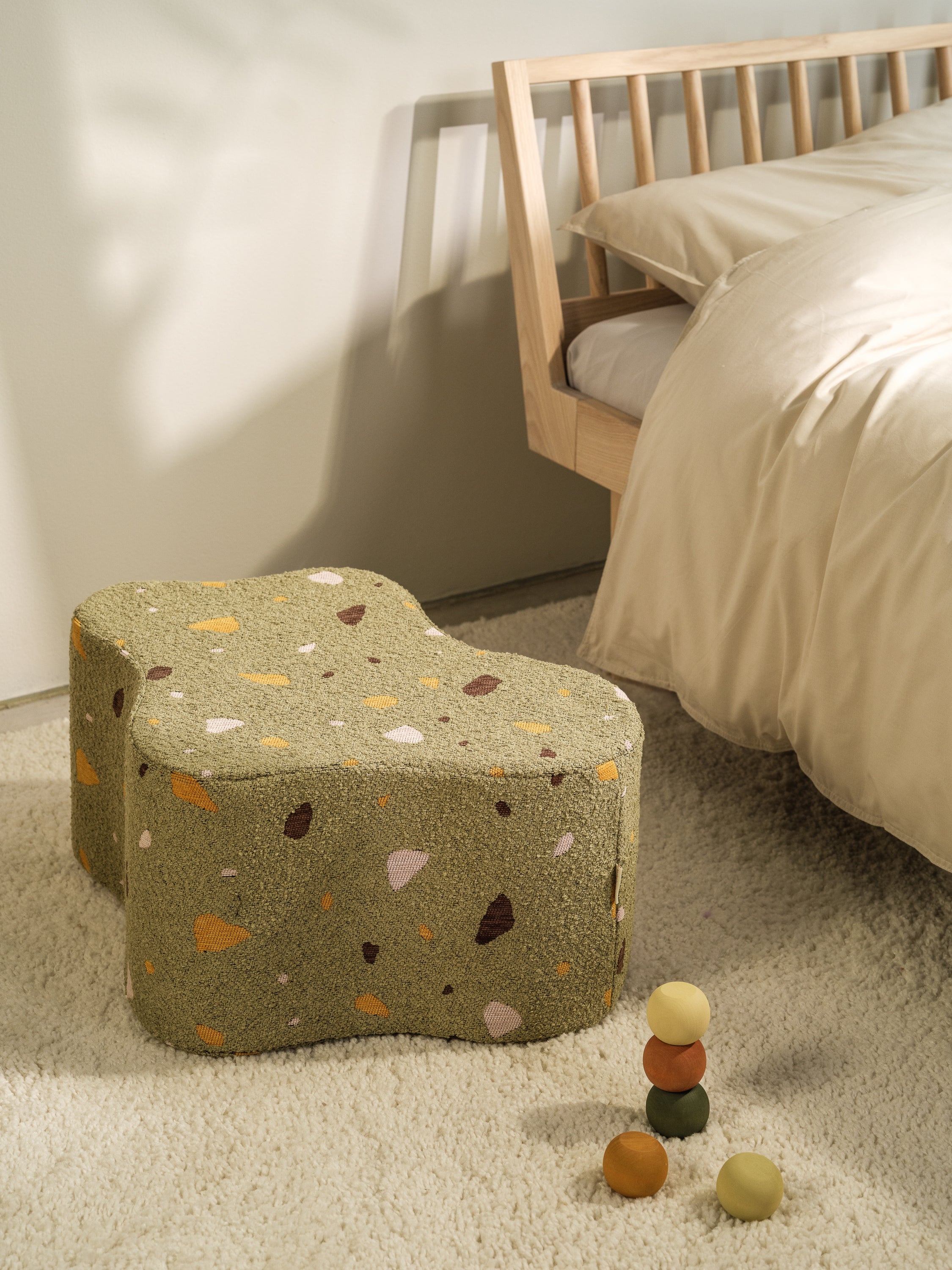 Terrazzo Moss Cloud Pouffe