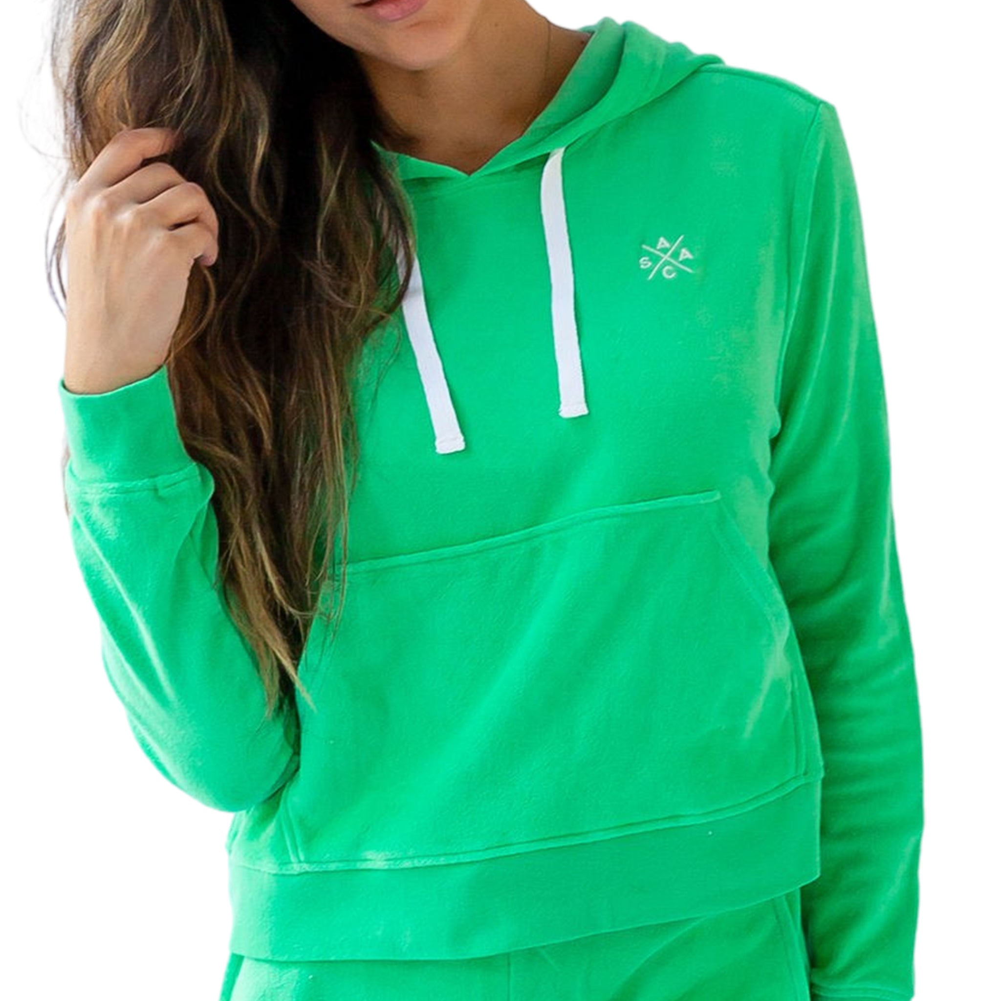 Women's Ac Mint Terry Cropped Hoodie