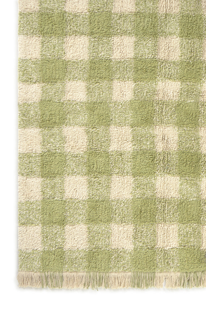 Washable Rug Vichy Matcha