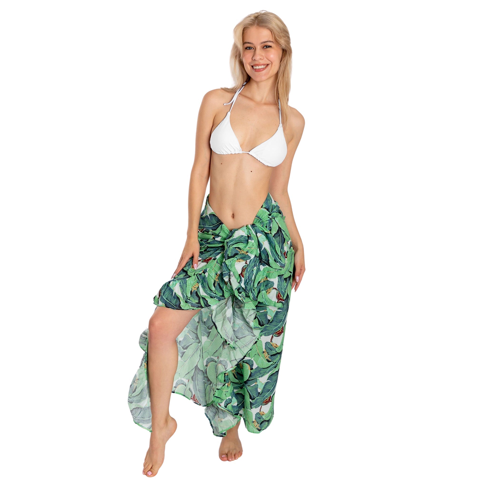 Women's Green Martinique® Banana Leaf Sarong