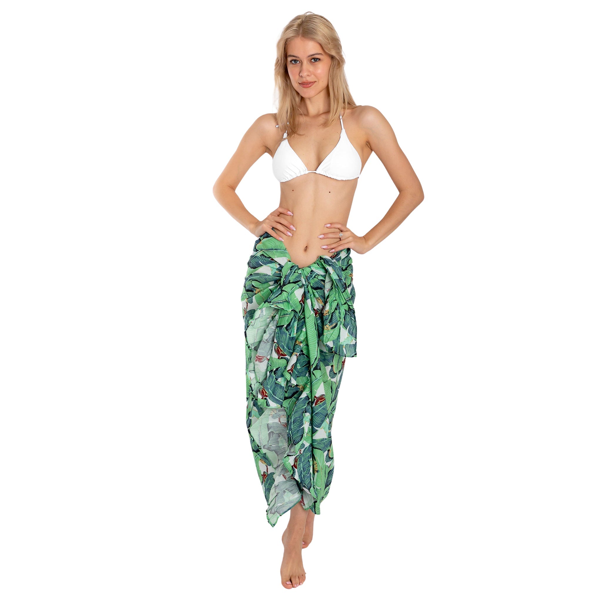 Women's Green Martinique® Banana Leaf Sarong