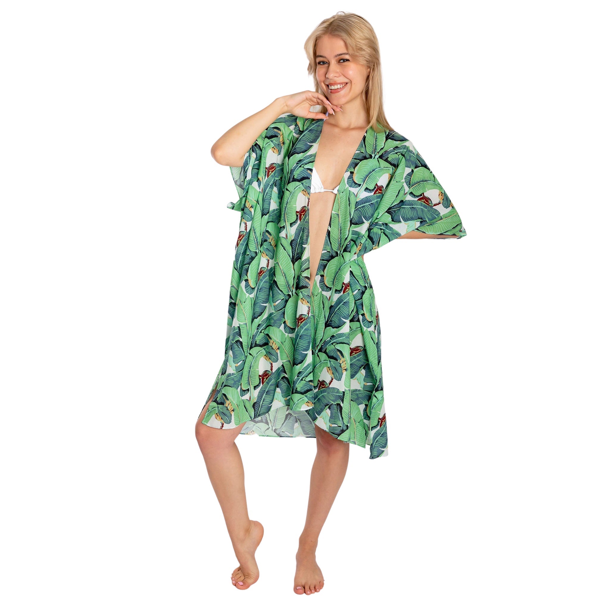 Women's Green Martinique® Banana Leaf Cover Up