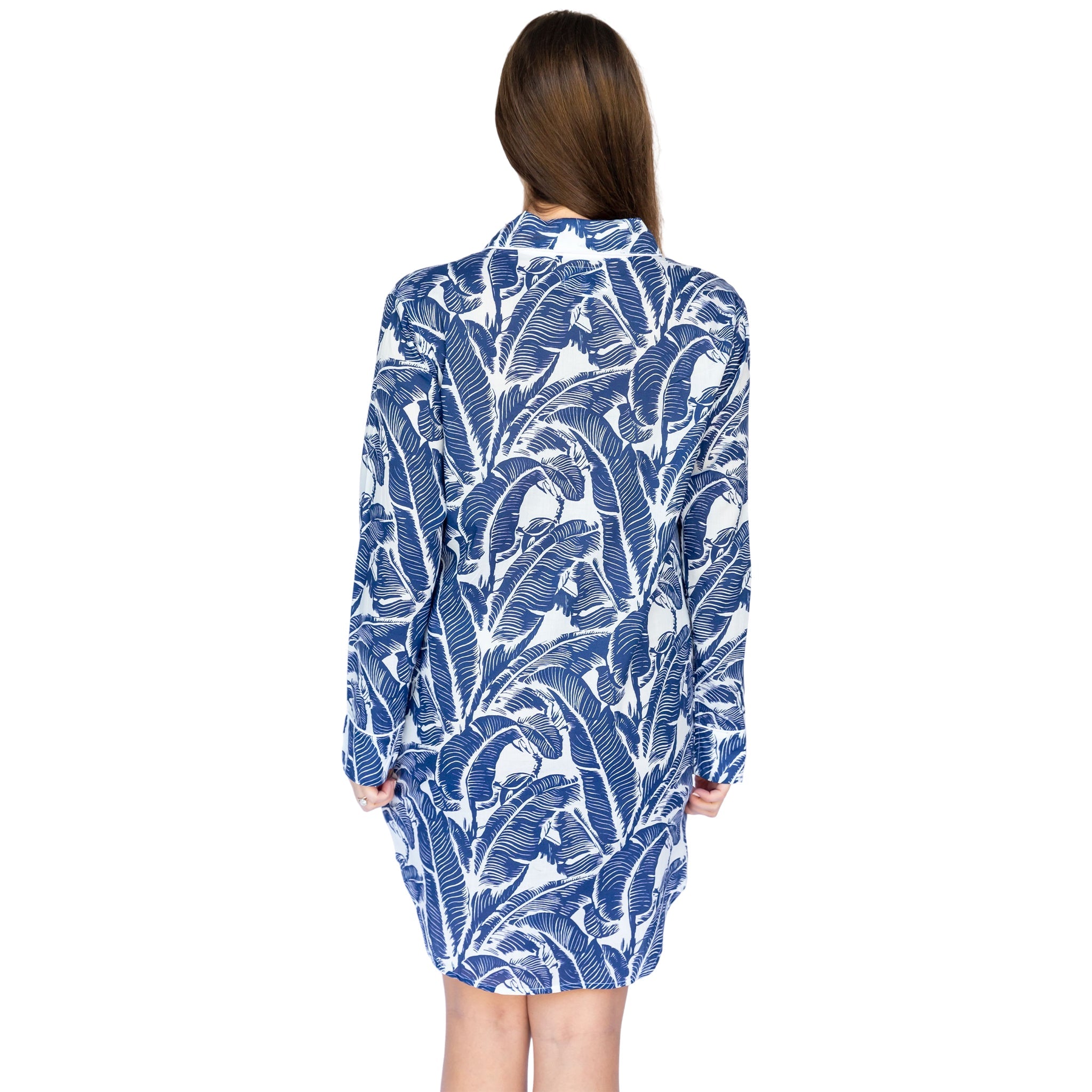 Women's Blue Martinique® Banana Leaf Night Shirt