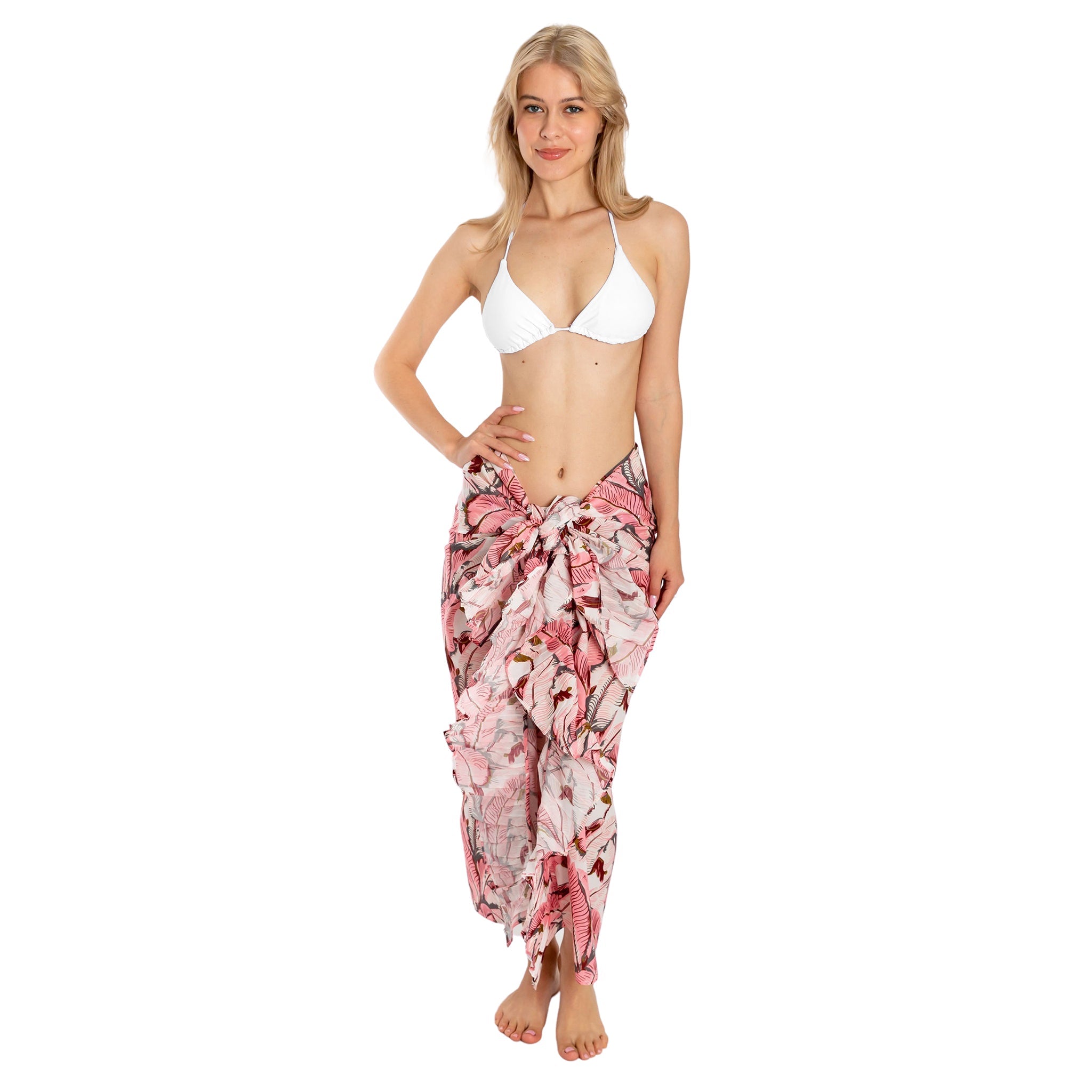 Women's Pink Martinique® Banana Leaf Sarong