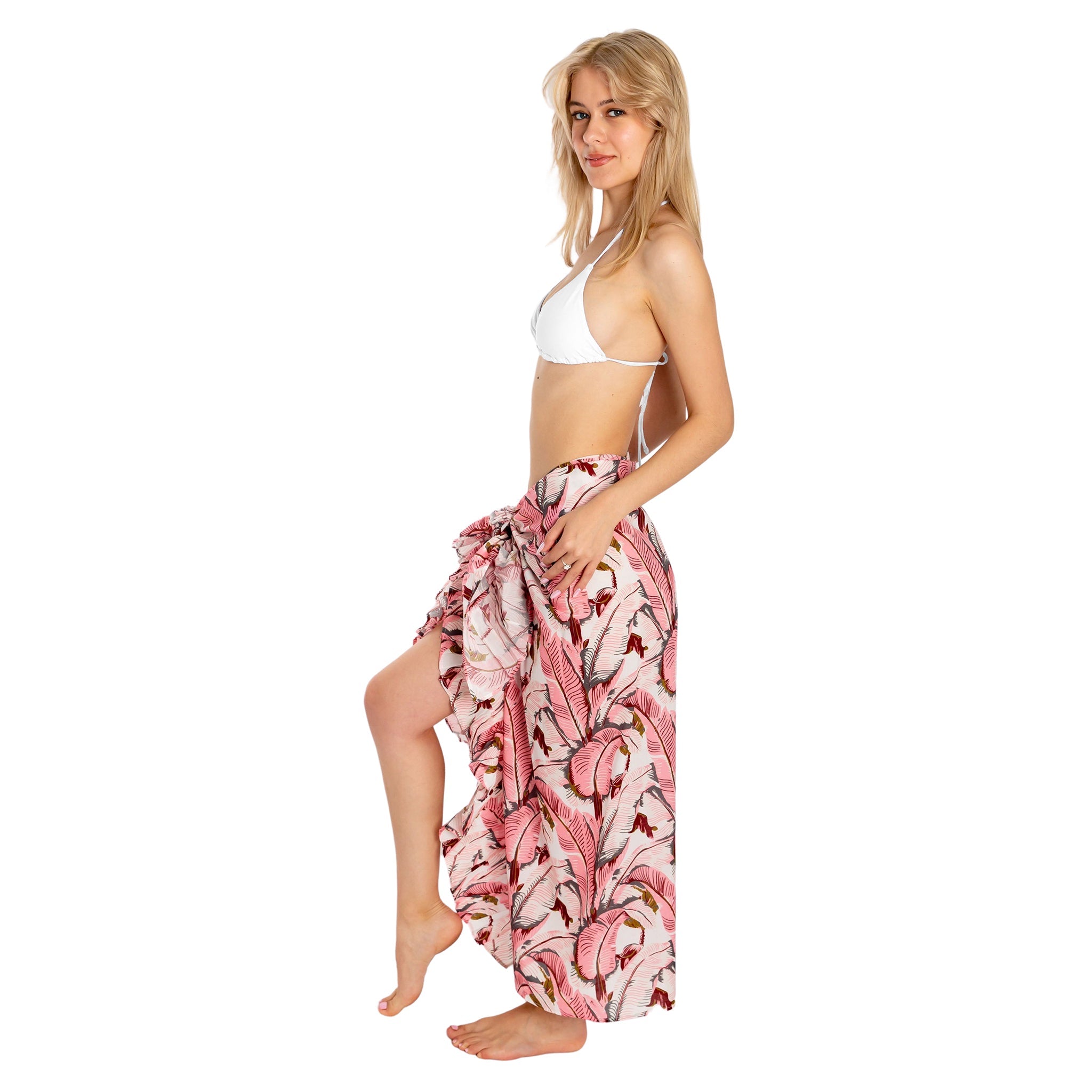 Women's Pink Martinique® Banana Leaf Sarong