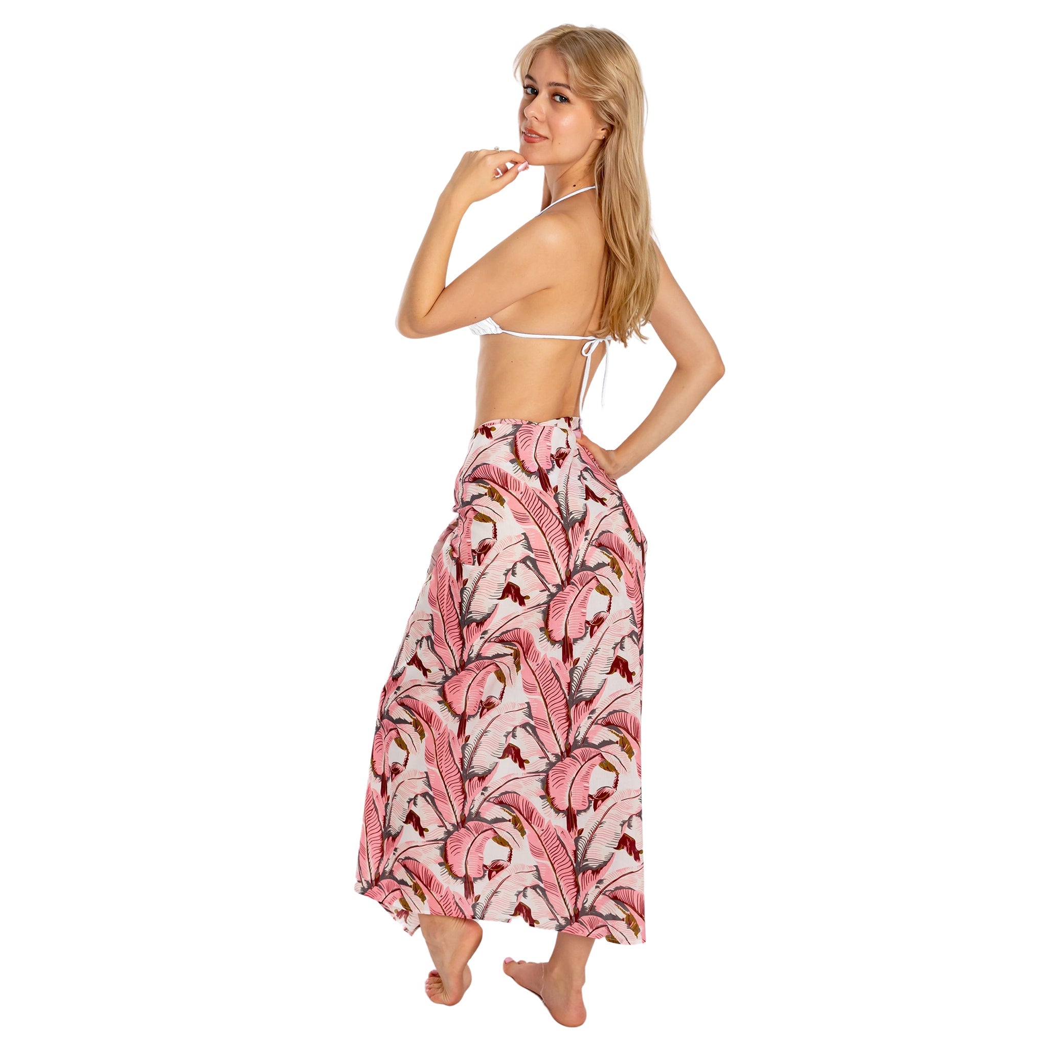 Women's Pink Martinique® Banana Leaf Sarong