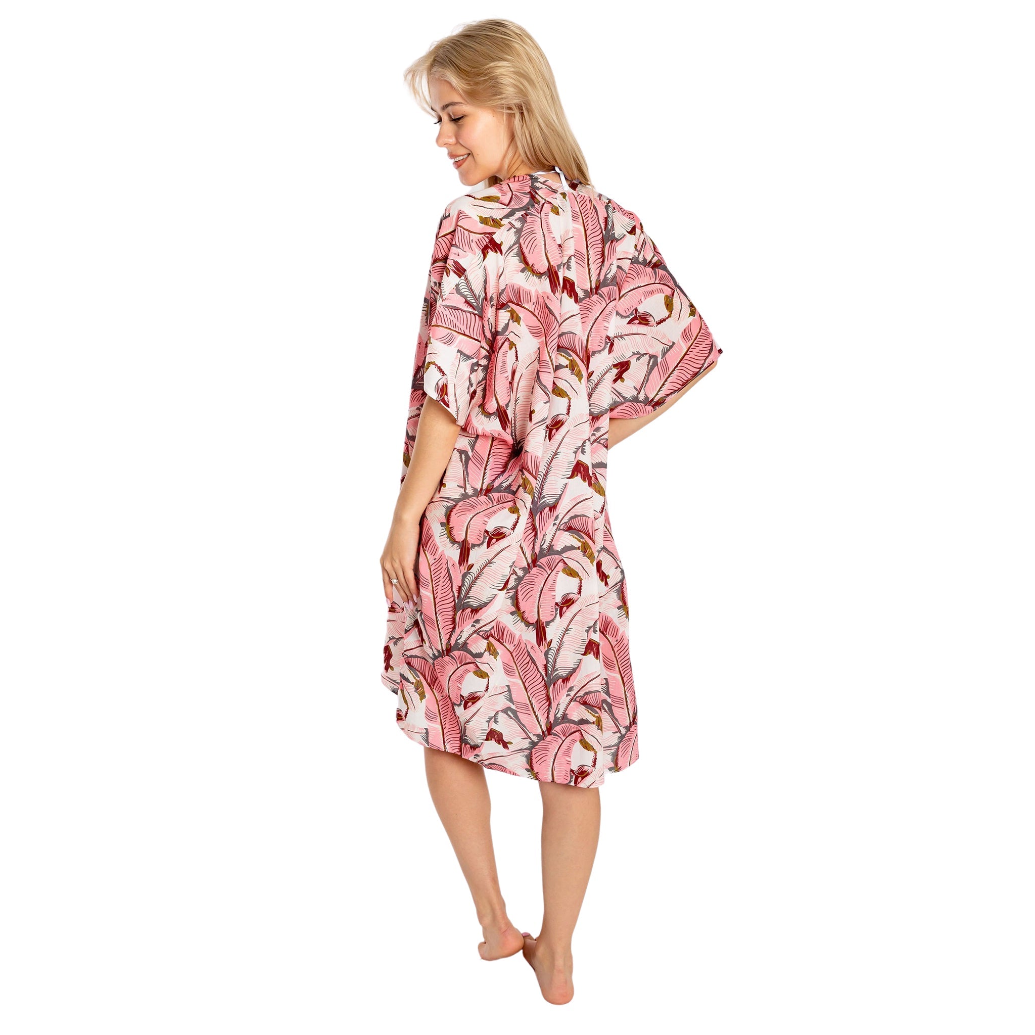 Women's Pink Martinique® Banana Leaf Cover Up