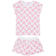Women's Candy Cane Short Pj Set