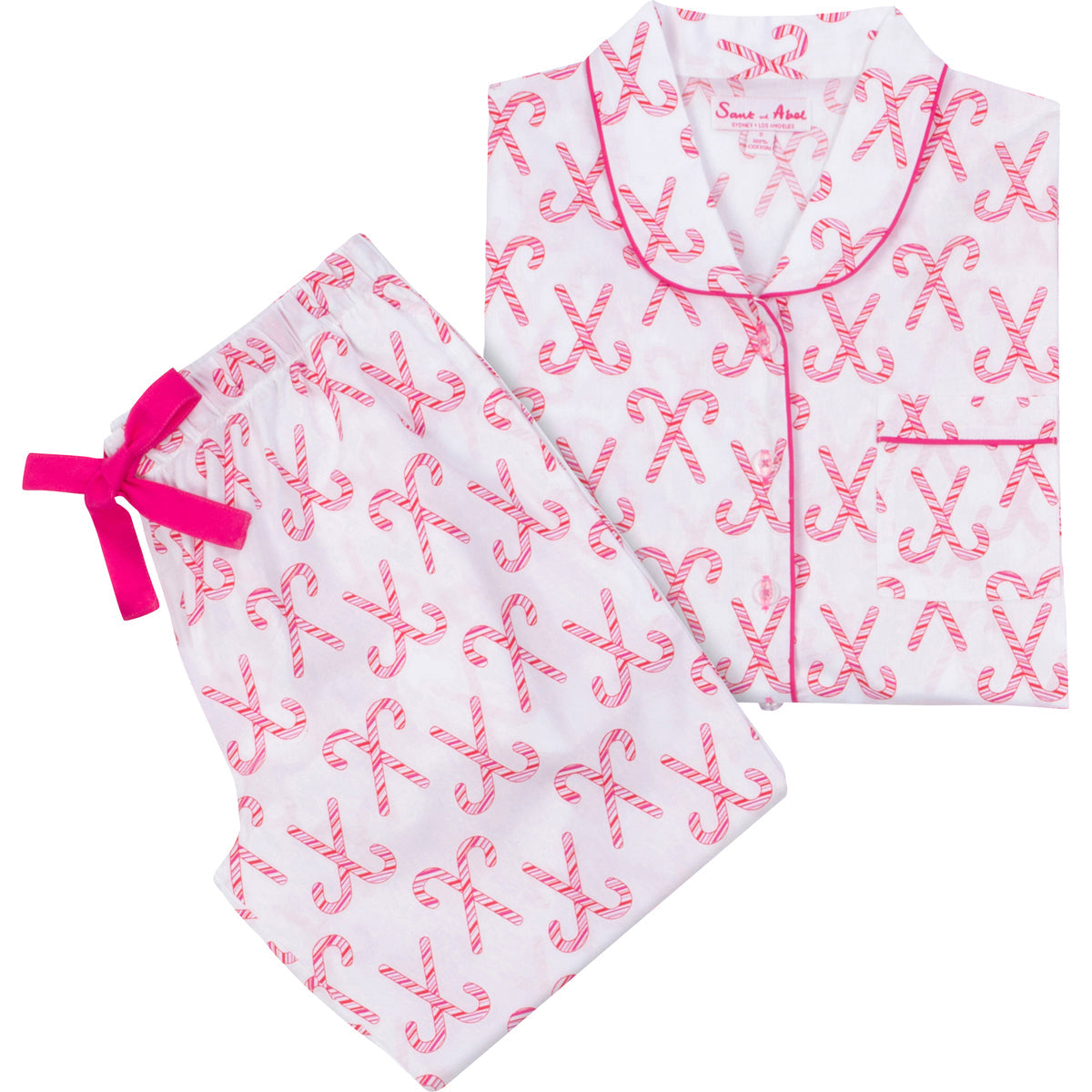 Women's Candy Cane Long Pj Set