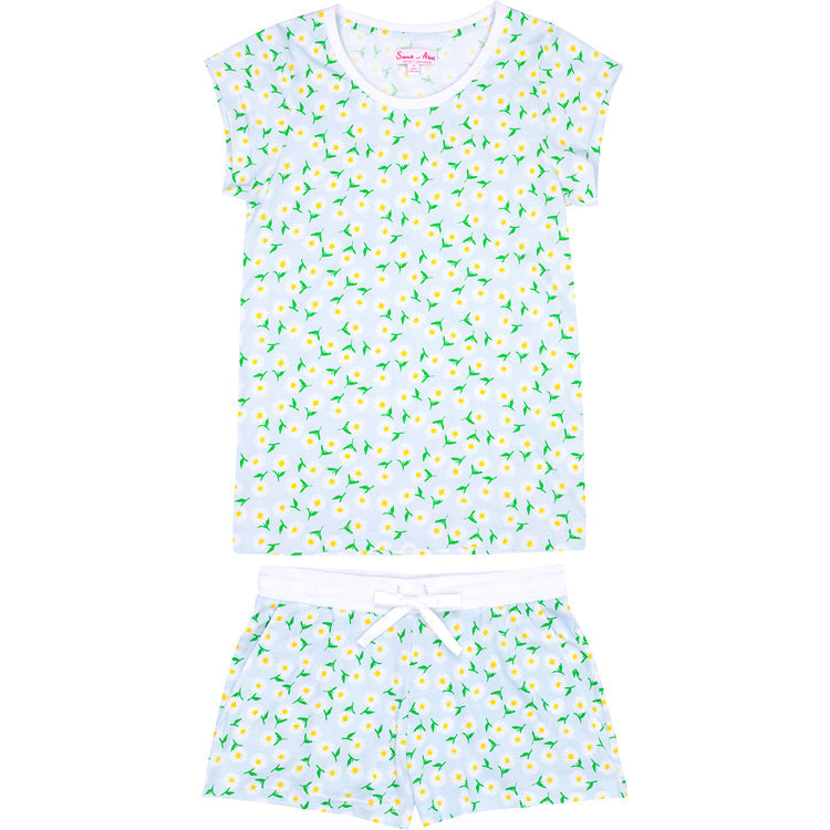 Women's Daisy Jersey Short Set