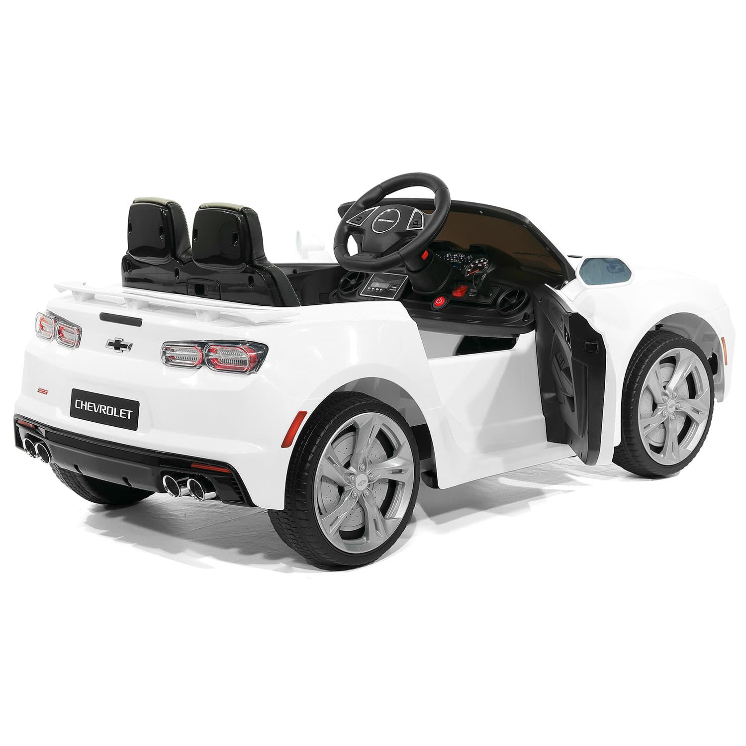 Chevrolet Camaro Ss 12v Kids Ride-on Car With Parental Remote Control | White