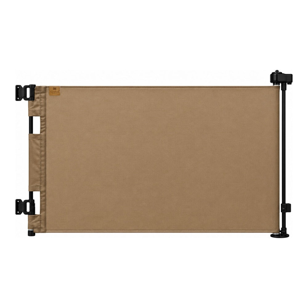 Oil Waxed Canvas Pet Safety Gate – Durable, Waterproof, Vintage-inspired | Fit Openings From 27.6" To 55" Wide And Stand 33"