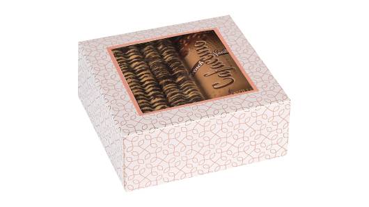 Window Box 6"x6"x2.5" Rose Gold With Four Sections 12 Pack