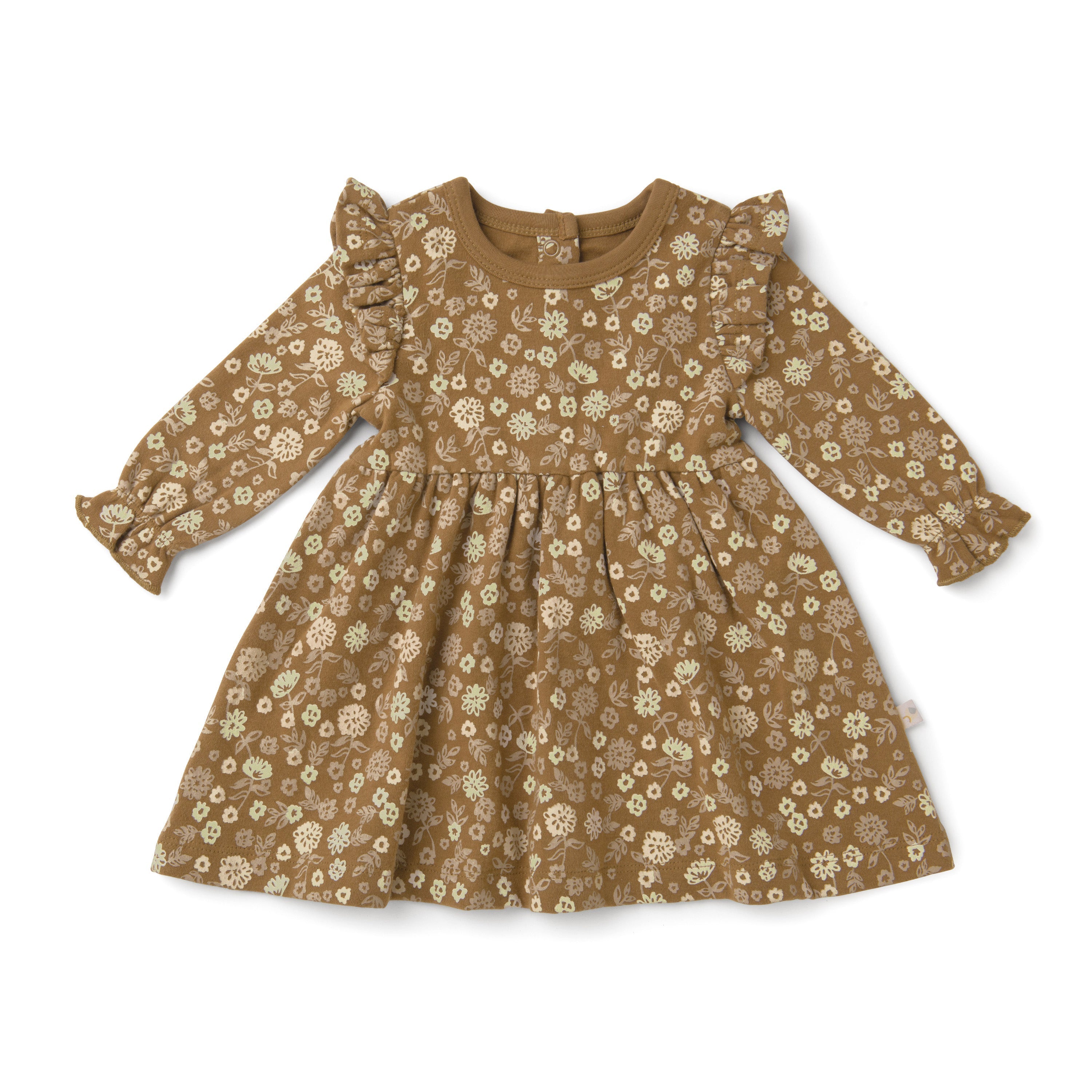 Organic Ruffle Dress - Wildflower