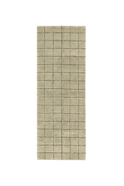Wool Runner Rug Mosaic Moss
