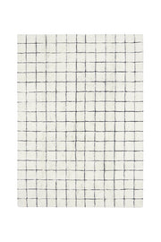 Wool Area Rug Mosaic Natural