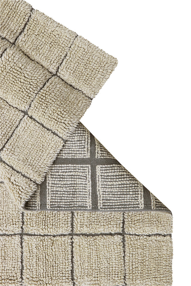 Wool Runner Rug Mosaic Sandstone