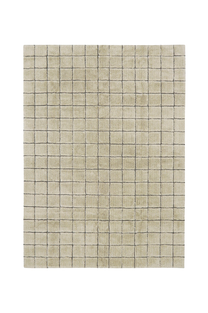 Wool Area Rug Mosaic Sandstone