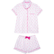 Women's Pink Palm Tree Shirt + Boxer Set
