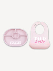 Girl Plate And Bib